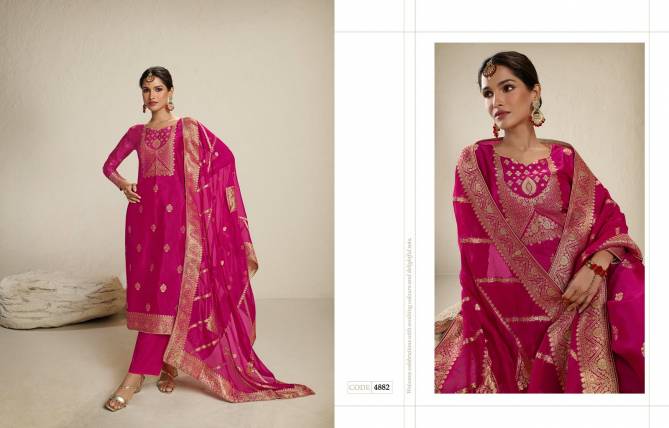 Zisa Charmy Olive Silk Wedding Salwar Suits Catalog
